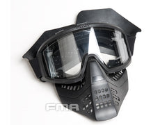 FMA J T AIRSOFT フルフェイスマスクゴーグル w /  イヤープロテクター [カラー：BK / OD]