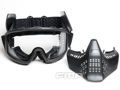 FMA J T AIRSOFT フルフェイスマスクゴーグル w /  イヤープロテクター [カラー：BK / OD]