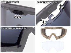 FMA W.F.B タクティカル ゴーグル 2.0 [カラー・レンズ：BK・スモーク / BK・クリア / DE・スモーク / DE・クリア]