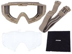 FMA W.F.B タクティカル ゴーグル 2.0 [カラー・レンズ：BK・スモーク / BK・クリア / DE・スモーク / DE・クリア]
