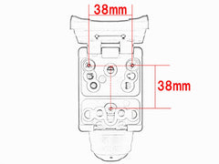 FMA CQB フラッシュライトホルダー MOD-U-LOK [カラー：ブラック / DE]