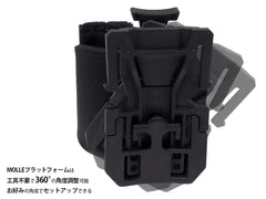 MILITARY BASE ハイブリッドユニバーサルホルスター [カラー・タイプ：ベルト / MOLLE / TEK-LOK ]