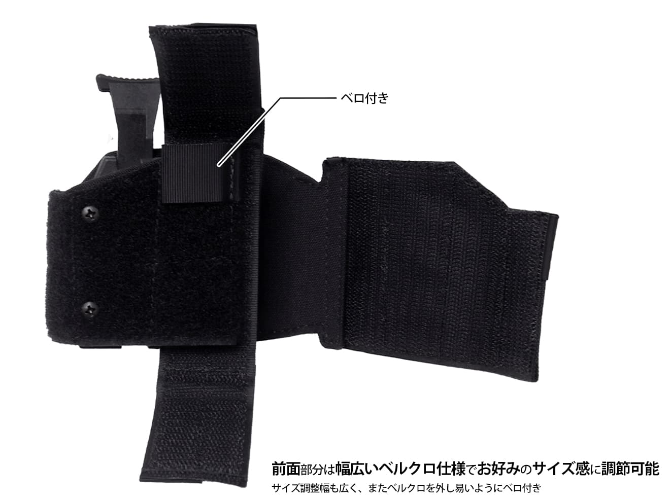 MILITARY BASE ハイブリッドユニバーサルホルスター [カラー・タイプ：ベルト / MOLLE / TEK-LOK ]