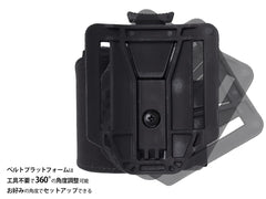 MILITARY BASE ハイブリッドユニバーサルホルスター [カラー・タイプ：ベルト / MOLLE / TEK-LOK ]
