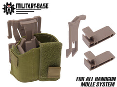 MILITARY BASE ハイブリッドユニバーサルホルスター [カラー・タイプ：ベルト / MOLLE / TEK-LOK ]