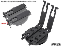 MILITARY BASE G RTI マウント  [タイプ：ベルトスライド / MOLLE / TEK-LOK]