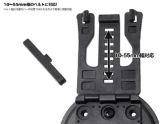 MILITARY BASE G RTI マウント  [タイプ：ベルトスライド / MOLLE / TEK-LOK]