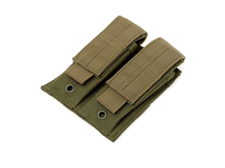 MILITARY BASE ダブルマガジンポーチ ハンドガン用 [カラー：BK / OD]