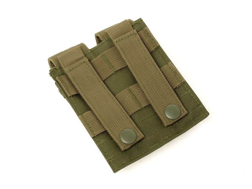 MILITARY BASE ダブルマガジンポーチ ハンドガン用 [カラー：BK / OD]