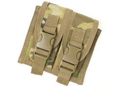 MILITARY BASE ピストル ダブルマガジンポーチ [カラー：BK / マルチカム]