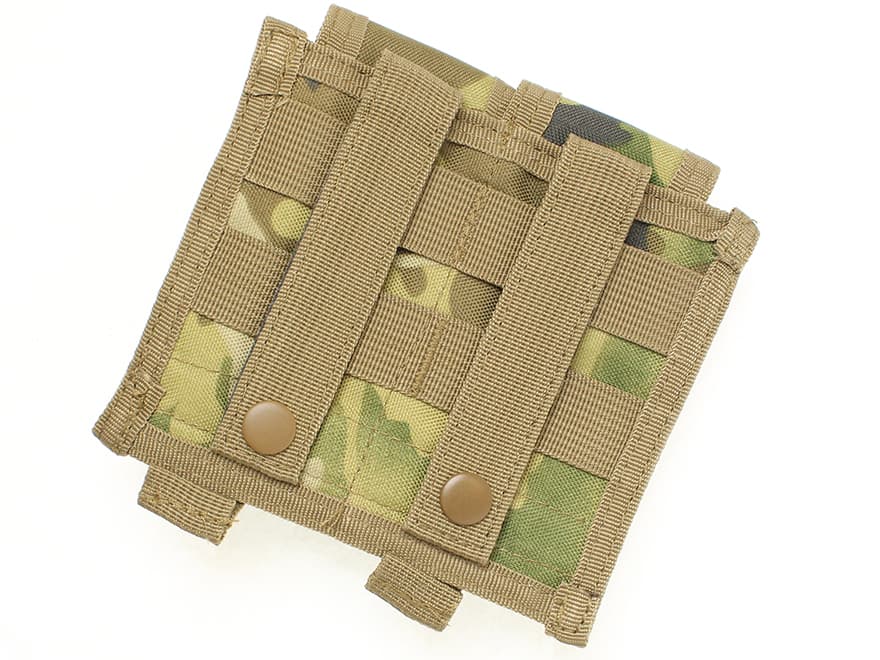 MILITARY BASE ピストル ダブルマガジンポーチ [カラー：BK / マルチカム]