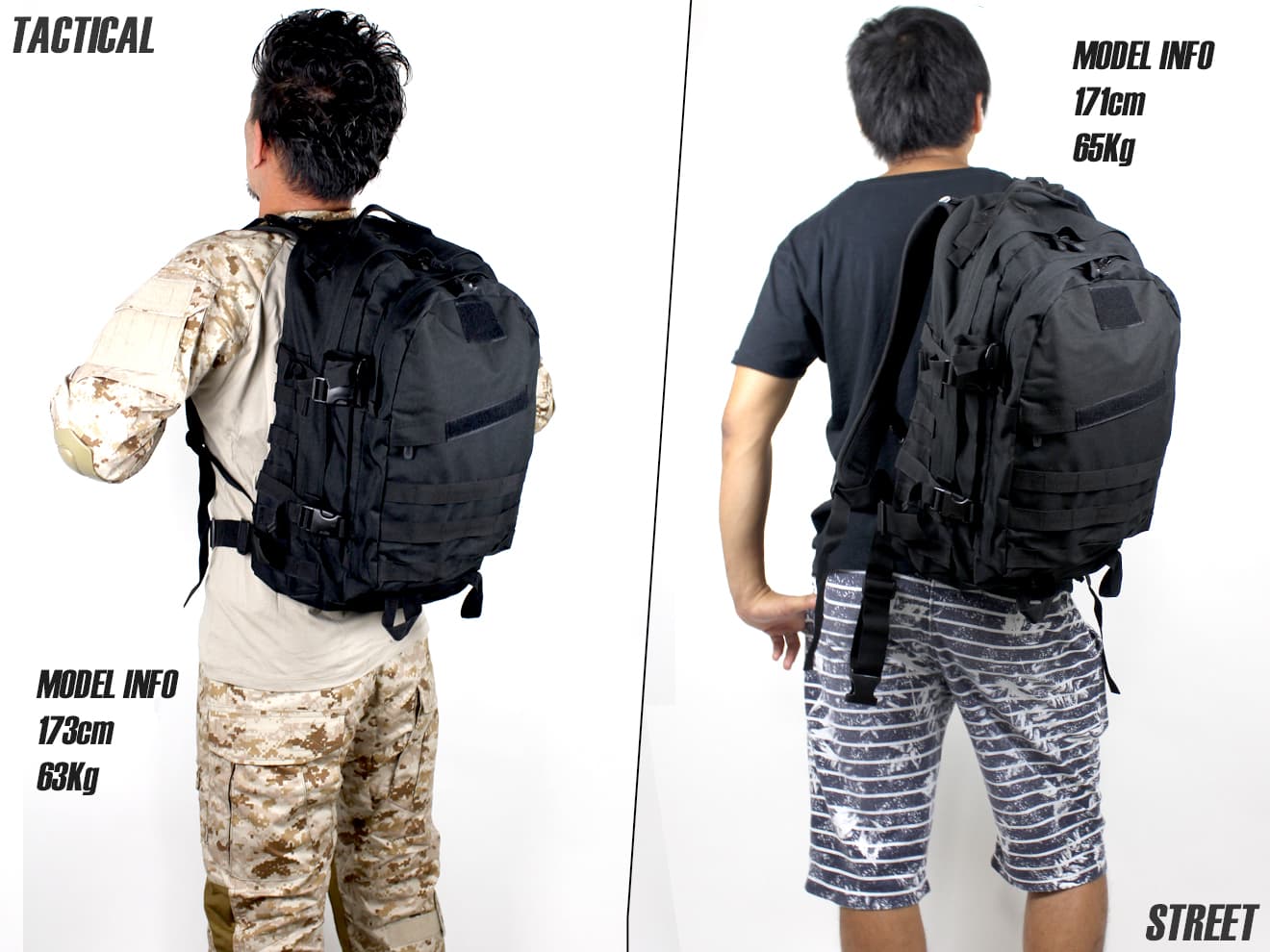 MILITARY BASE 3Days アサルト バックパック [カラー：ブラック / マルチカム / OD / TAN]