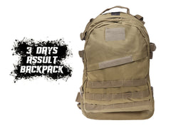 MILITARY BASE 3Days アサルト バックパック [カラー：ブラック / マルチカム / OD / TAN]