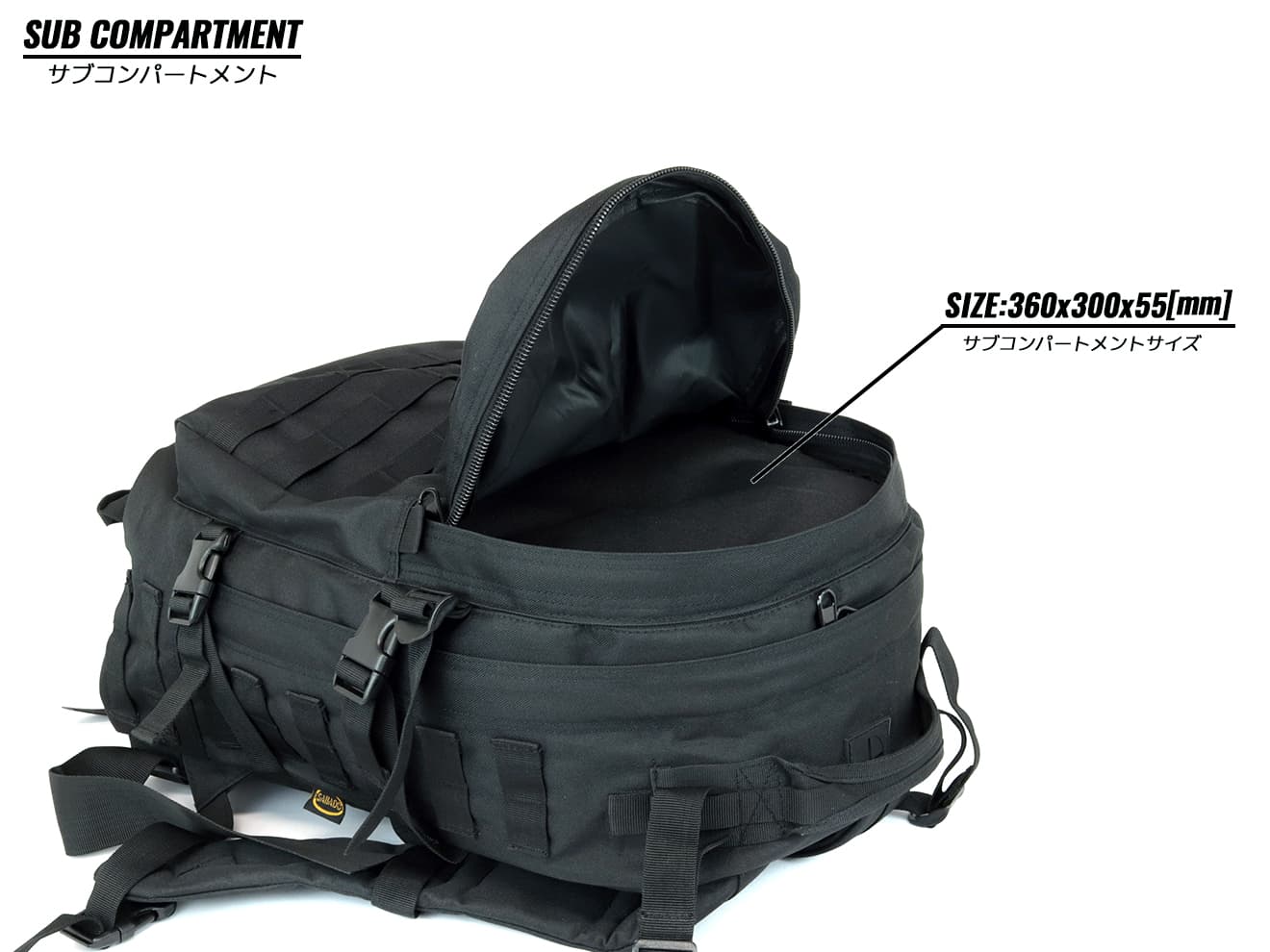 MILITARY BASE 3Days アサルト バックパック [カラー：ブラック / マルチカム / OD / TAN]