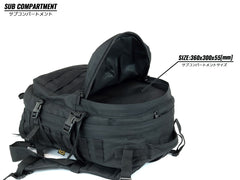 MILITARY BASE 3Days アサルト バックパック [カラー：ブラック / マルチカム / OD / TAN]