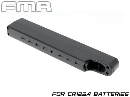 FMA バッテリーストレージマガジン For CR123A [カラー：ブラック / DE]