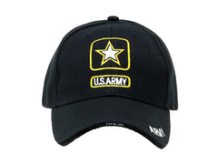 MILITARY BASE ミリタリー ベースボールキャップ [デザイン・カラー：US ARMY・BK / US ARMY2・BK / BOMB SQUAD・BK / SWAT・BK / SWAT2・BK / CSI・BK / US ARMY・LTAN / BOMB SQUAD・LTAN / SEALs・LTAN]