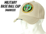 MILITARY BASE ミリタリー ベースボールキャップ [デザイン・カラー：US ARMY・BK / US ARMY2・BK / BOMB SQUAD・BK / SWAT・BK / SWAT2・BK / CSI・BK / US ARMY・LTAN / BOMB SQUAD・LTAN / SEALs・LTAN]