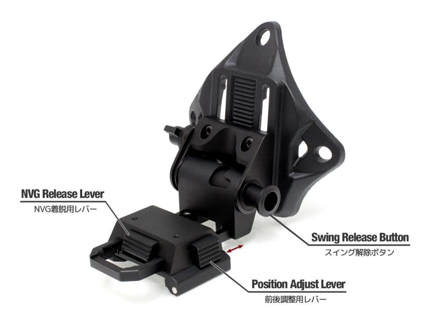 FMA L4G19 NVG マウントセット アルミCNCVer [カラー：ブラック / DE]
