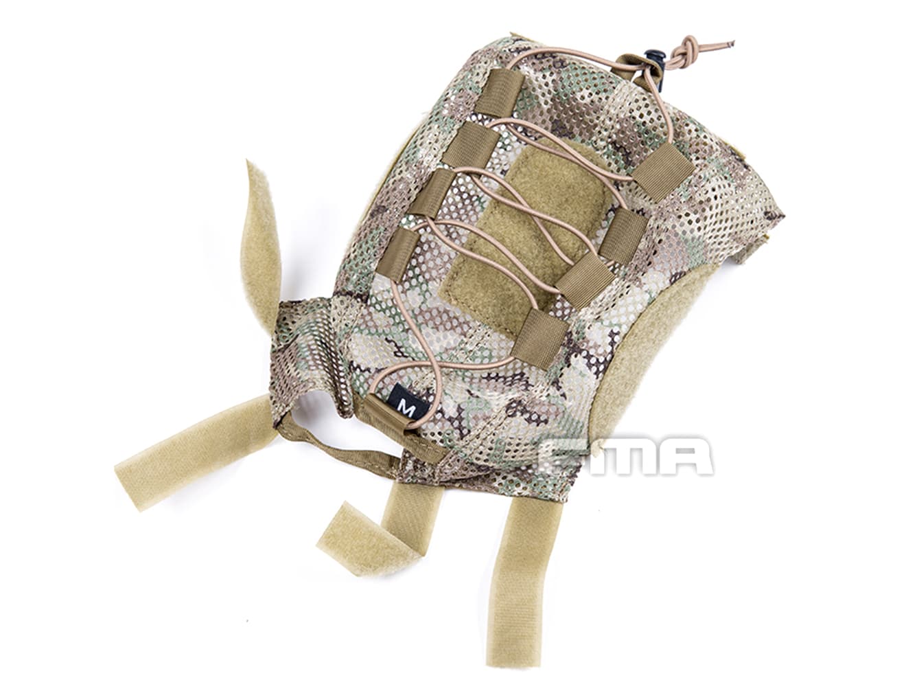 FMA バリスティックタイプ メッシュヘルメットカバー w/ ランヤード [カラー/サイズ：BK・Lサイズ / BK・Mサイズ / MC・Lサイズ / OD・Lサイズ]