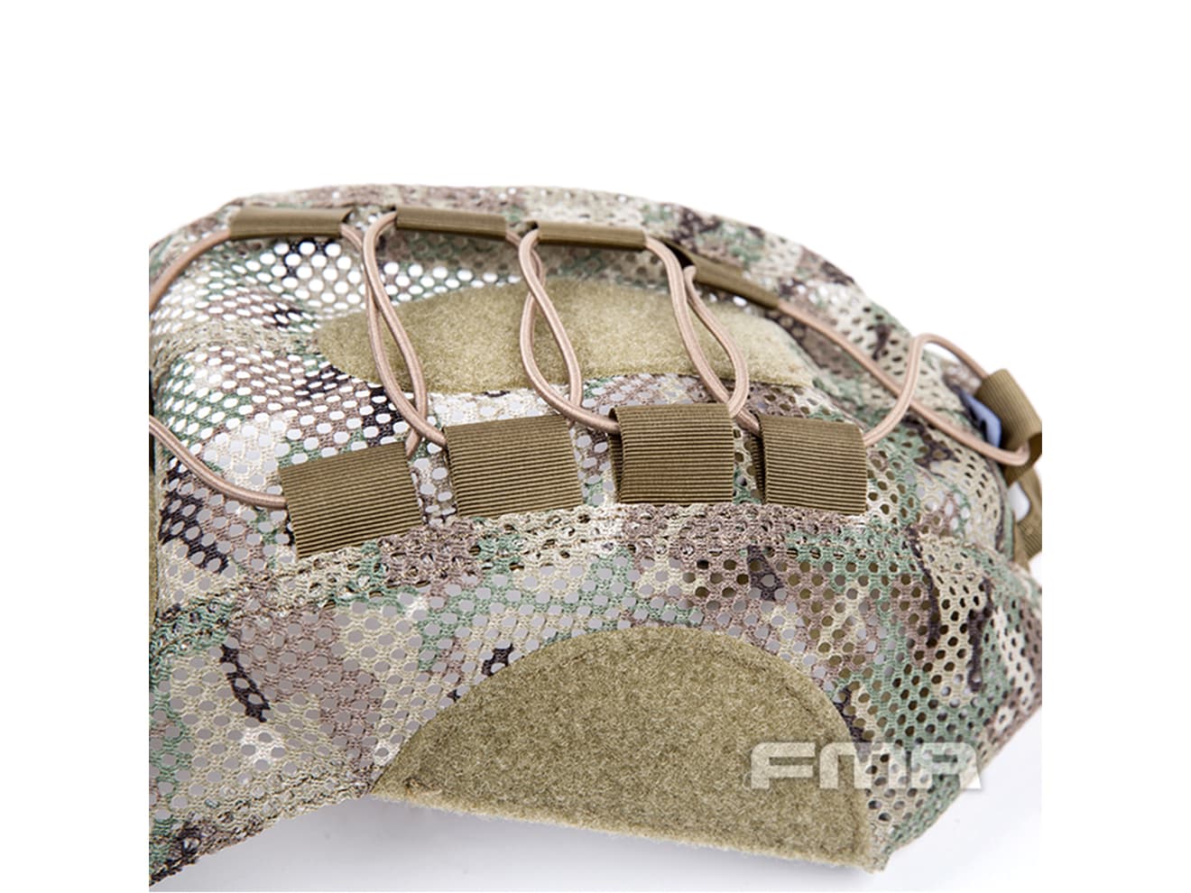 FMA バリスティックタイプ メッシュヘルメットカバー w/ ランヤード [カラー/サイズ：BK・Lサイズ / BK・Mサイズ / MC・Lサイズ / OD・Lサイズ]