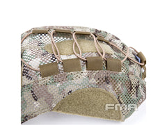 FMA バリスティックタイプ メッシュヘルメットカバー w/ ランヤード [カラー/サイズ：BK・Lサイズ / BK・Mサイズ / MC・Lサイズ / OD・Lサイズ]