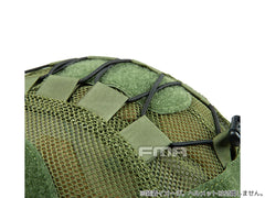 FMA バリスティックタイプ メッシュヘルメットカバー w/ ランヤード [カラー/サイズ：BK・Lサイズ / BK・Mサイズ / MC・Lサイズ / OD・Lサイズ]