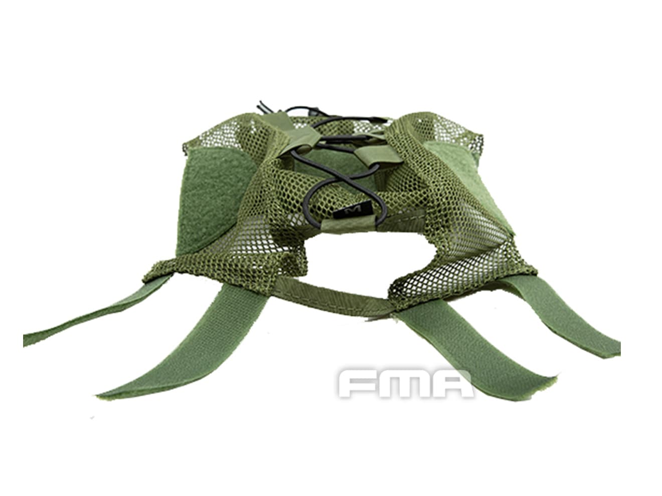 FMA バリスティックタイプ メッシュヘルメットカバー w/ ランヤード [カラー/サイズ：BK・Lサイズ / BK・Mサイズ / MC・Lサイズ / OD・Lサイズ]