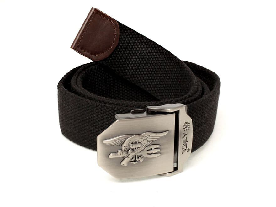 MILITARY BASE SUSバックル オペレーター ベルト [デザイン・カラー：ソリッド・BK / NSWC・BK / US AIRFORCE・BK / US Utility・BK / ソリッド・OD / NSWC・OD / US AIRFORCE・OD / US Utility・OD / ソリッド・SAND / NSWC・SAND / US AIRFORCE・SAND / US Utility・SAND]