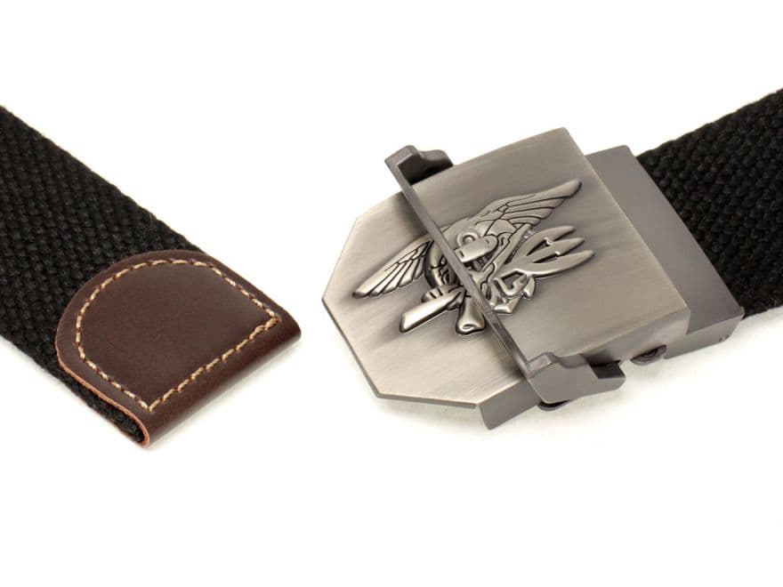 MILITARY BASE SUSバックル オペレーター ベルト [デザイン・カラー：ソリッド・BK / NSWC・BK / US AIRFORCE・BK / US Utility・BK / ソリッド・OD / NSWC・OD / US AIRFORCE・OD / US Utility・OD / ソリッド・SAND / NSWC・SAND / US AIRFORCE・SAND / US Utility・SAND]