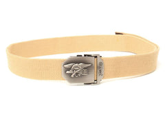 MILITARY BASE SUSバックル オペレーター ベルト [デザイン・カラー：ソリッド・BK / NSWC・BK / US AIRFORCE・BK / US Utility・BK / ソリッド・OD / NSWC・OD / US AIRFORCE・OD / US Utility・OD / ソリッド・SAND / NSWC・SAND / US AIRFORCE・SAND / US Utility・SAND]