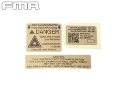 FMA AN/PEQ-15 LA-5 デカールキット [タイプ：MFAL / NAVY / STD]