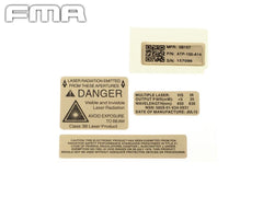 FMA AN/PEQ-15 LA-5 デカールキット [タイプ：MFAL / NAVY / STD]