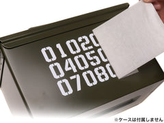 【送料無料】MILITARY-BASE(ミリタリーベース) ナンバリング カッティングステッカー [カラー：ブラック / イエロー / ホワイト]