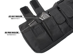 ミリタリーベース 115cm インクラインド ガンケース [カラー：ブラック / TAN / OD]