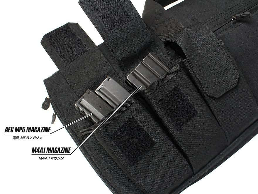 ミリタリーベース 65cm インクラインド ガンケース [カラー：ブラック / MC / OD / TAN]