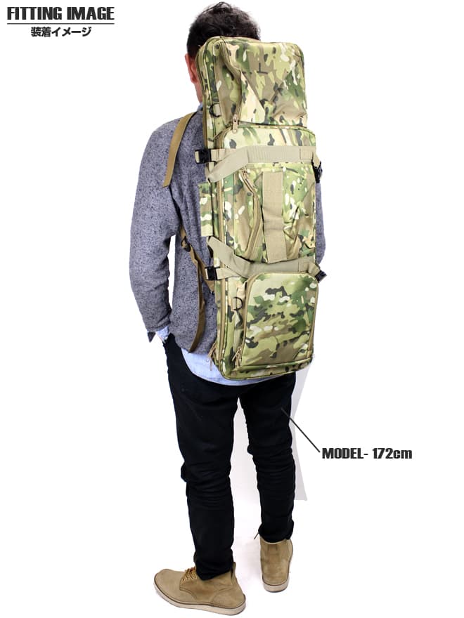 ミリタリーベース 85cm コンテナライフルケース V2 [カラー：ブラック / MC / TAN]