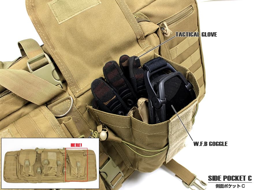 ミリタリーベース 36インチ デュアル サイド ライフルケース [カラー：ブラック / OD / TAN]