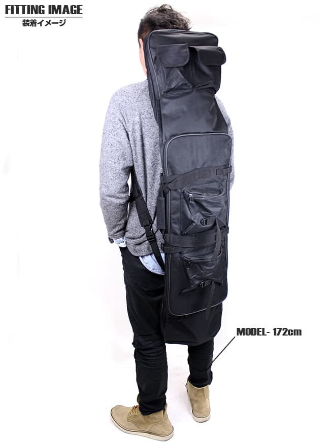 ミリタリーベース 115cm コンテナライフルケース [カラー：ブラック / OD]