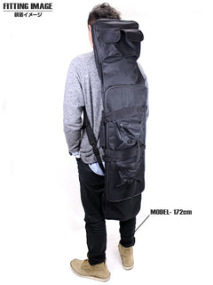 ミリタリーベース 115cm コンテナライフルケース [カラー：ブラック / OD]