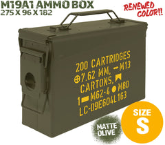 MILITARY-BASE(ミリタリーベース)M19A1タイプ 7.62 アンモボックス [BK本体 / BK本体+ステッカー / OD本体 / OD本体+ステッカー]