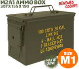 MILITARY-BASE(ミリタリーベース)M2A1タイプ .50 アンモボックス [BK本体 / BK本体ステッカー付 / OD本体 / OD本体ステッカー付]
