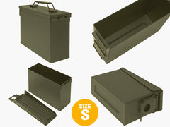 MILITARY-BASE(ミリタリーベース)M19A1タイプ  / M2A1タイプ  / PA108タイプ アンモボックス 3個セット [カラー：ブラック / OD]