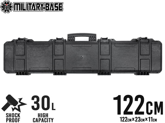 MILITARY-BASE ハイプロテクション ロングライフル ハードケース 30L/122cm BK