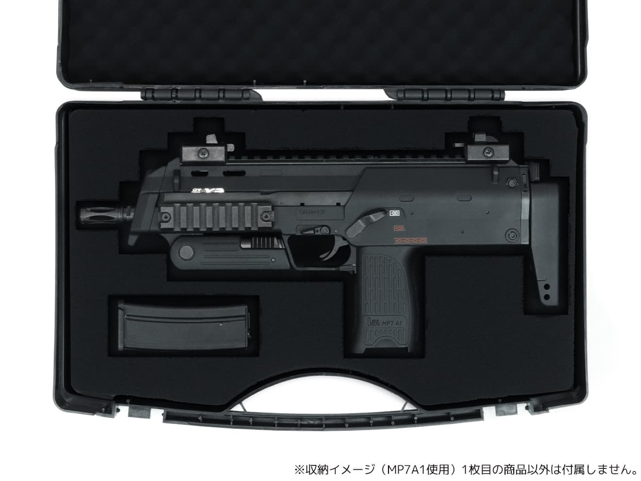 MILITARY-BASE ライトウェイト ハードガンケース 6.5L 41cm×22cm×7.3cm [セット内容：ケース付 / スポンジのみ]