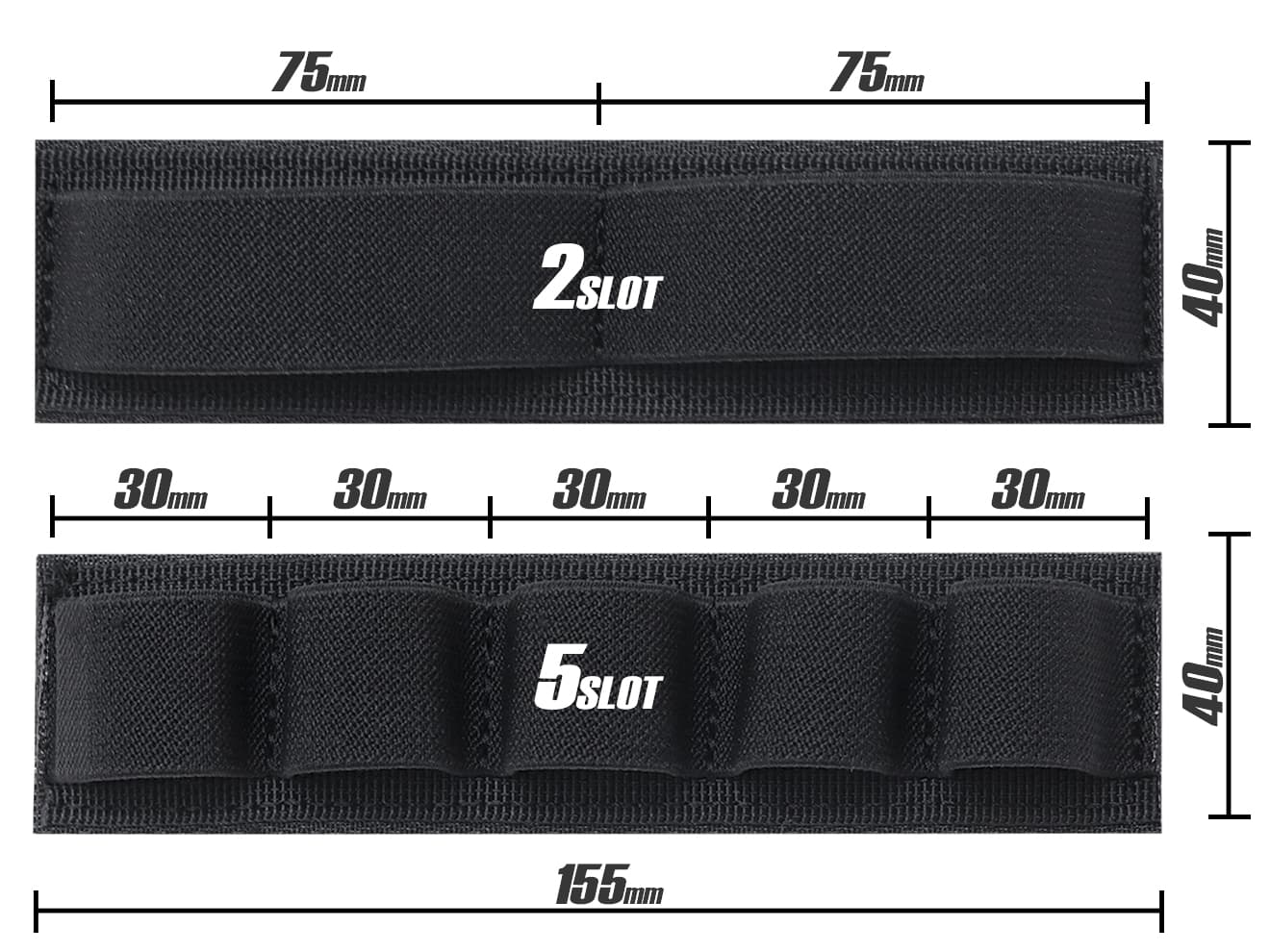 MILITARY BASE ベルクロインナー ナイロン ハンドガンケース 33cm [セット内容：単品 / Aセット / Bセット]