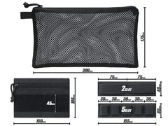 MILITARY BASE ベルクロインナー ナイロン ハンドガンケース 33cm [セット内容：単品 / Aセット / Bセット]