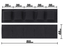 MILITARY BASE エラスティックバンド (15cm) [スロット数：2スロット / 3スロット / 5スロット / 6スロット / 8スロット]