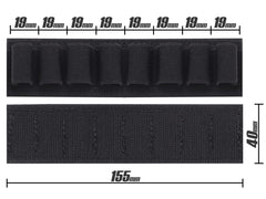 MILITARY BASE エラスティックバンド (15cm) [スロット数：2スロット / 3スロット / 5スロット / 6スロット / 8スロット]