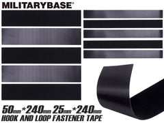 MILITARY BASE ベルクロテープ 240mm [幅*入数： 25mm* 5枚 / 50mm* 5枚 / 25mm* 5枚＋50mm* 5枚]